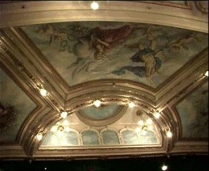 The cieling of Wimbledon Theatre